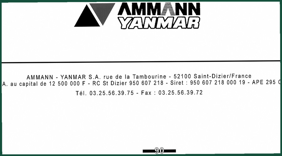 Ammann Yanmar B15-37, B17-3, B18 Technical Manual – Factory Specs