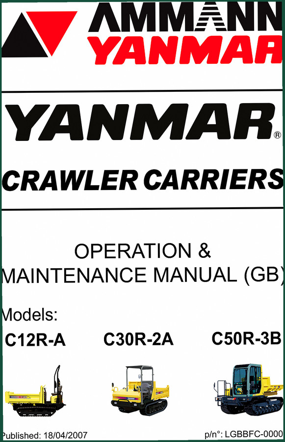 Ammann Yanmar C12R-A C30R-2A C50R-3B 2007 Service Manual