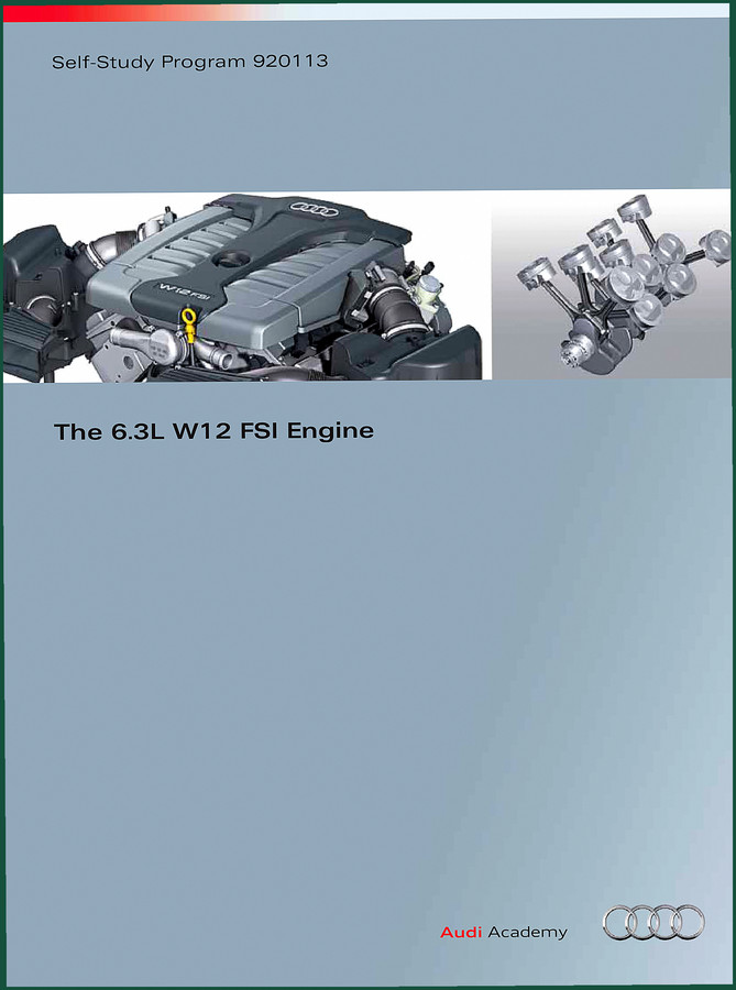 Audi 6.3L W12 FSI Engine 2011 Training Manual – Factory Specs