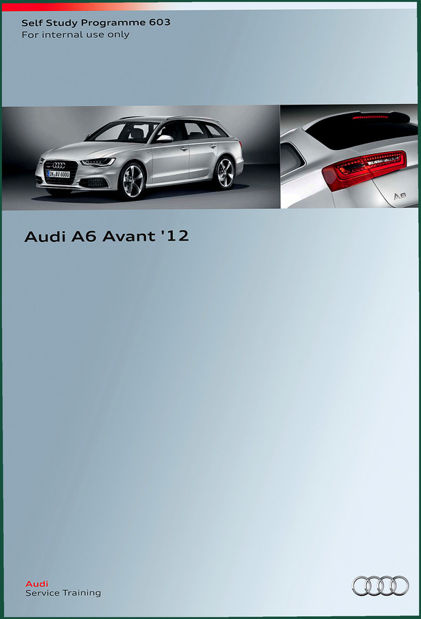 Audi A6 Avant Training Manual – Factory Self-Study Programme 603