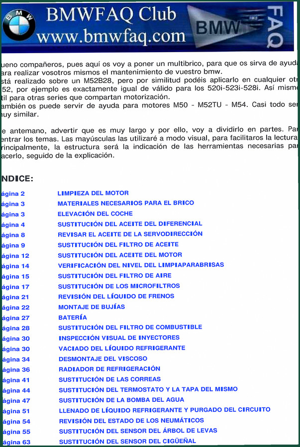 BMW 528i, 520i, 523i, M52B28 Repair Manual – Factory Maintenance Specs