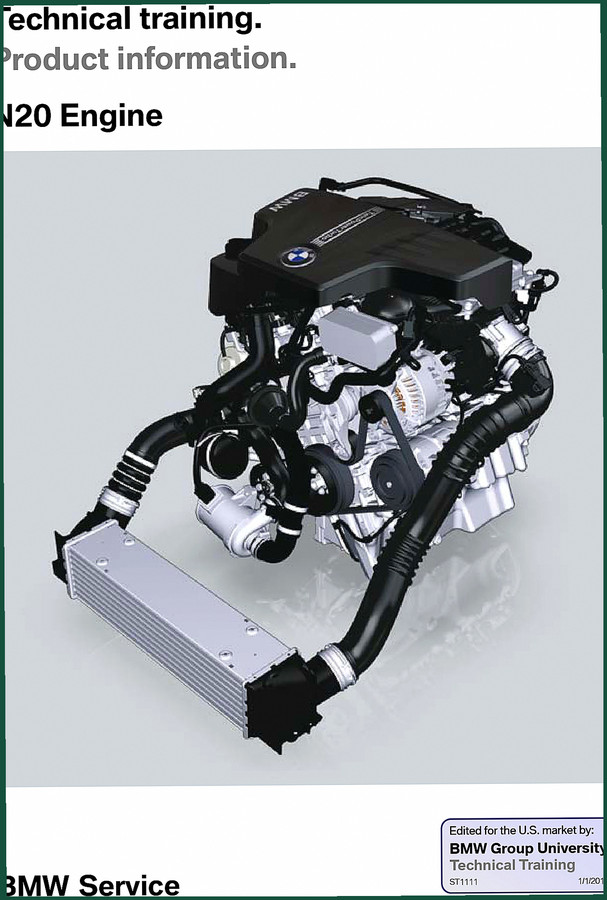 BMW N20 2013 Training Manual – Engine Service Data