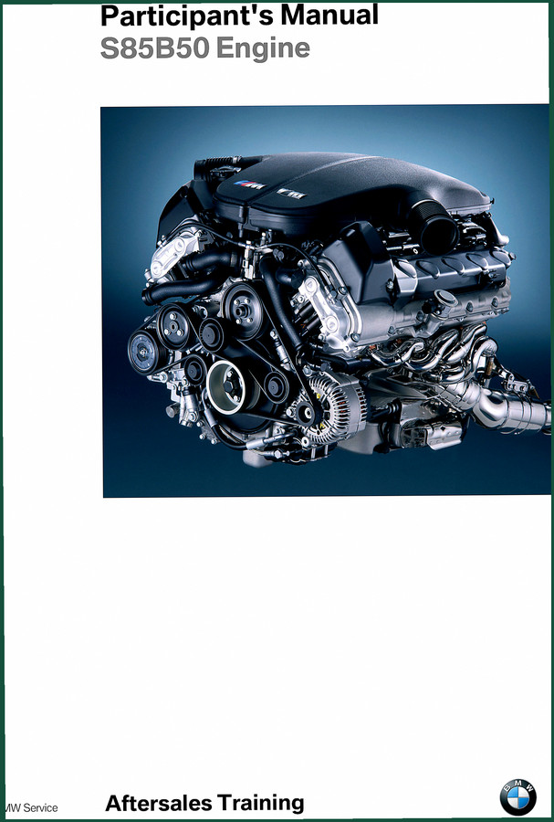 BMW S85B50 2004 Training Manual – Factory Engine Documentation