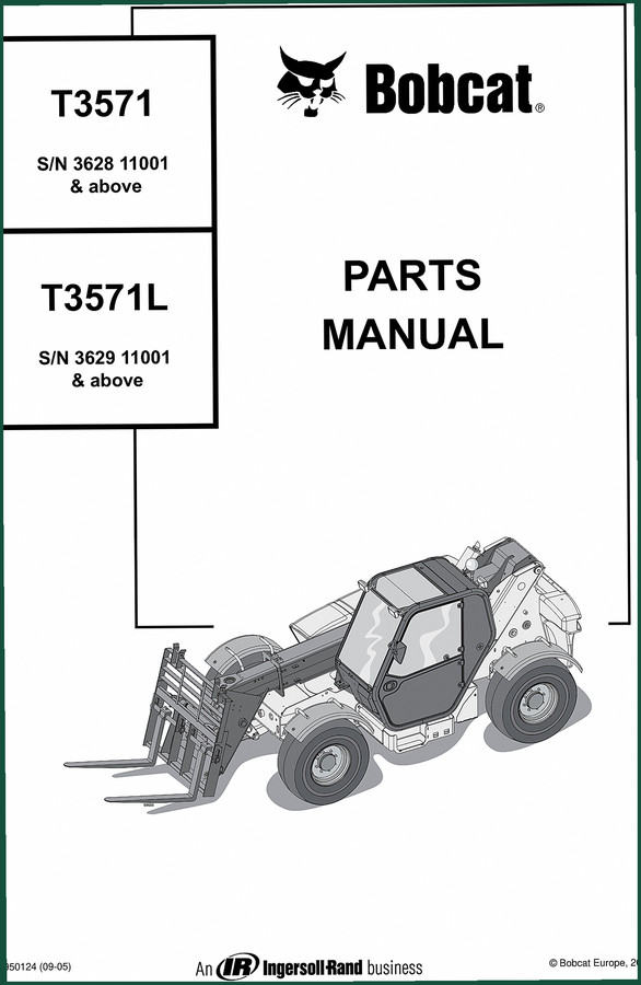 Bobcat T3571, T3571L 2005 Parts Catalog – OEM Index