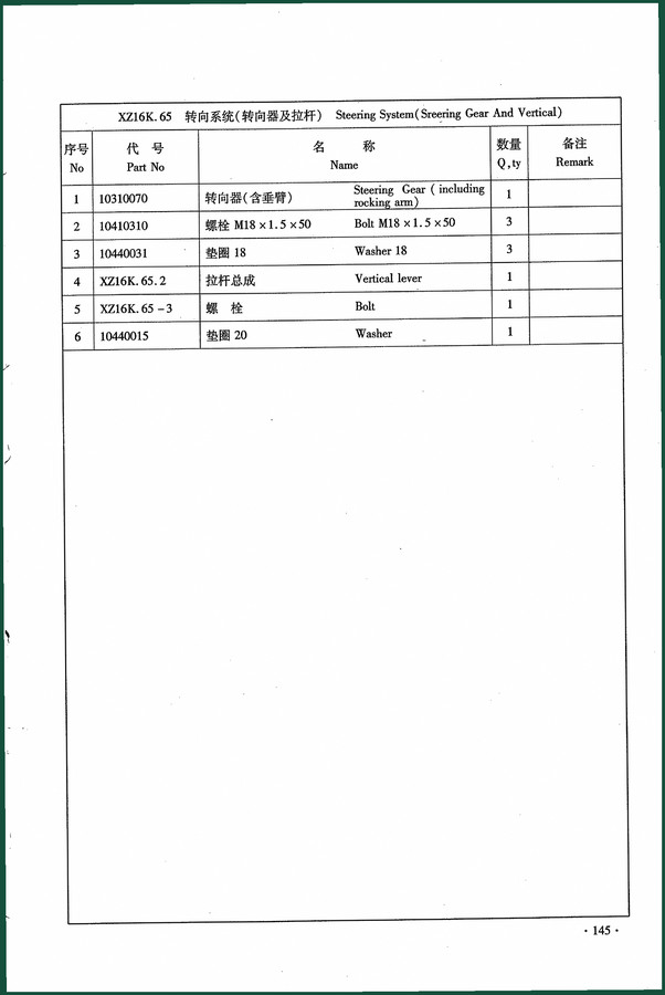 Carrier XZ16K.65, XZ35K.65 Parts Catalog – 80-Page OEM Steering Diagrams