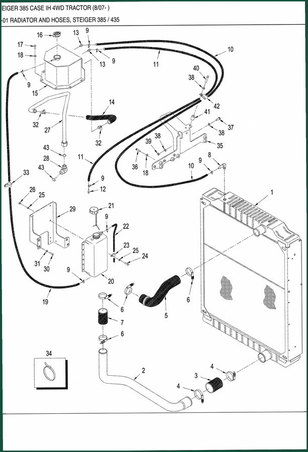 CASE IH STEIGER 385, STEIGER 435 Parts Catalog – 659 Pages OEM