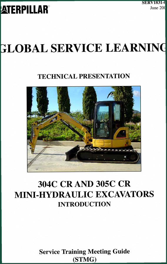 Caterpillar 304C CR 305C CR 2008 Training Manual — OEM System Operation Guide