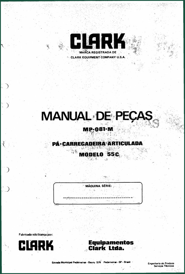 Clark-hurth 55C Parts Catalog – 238-Page OEM Parts Manual