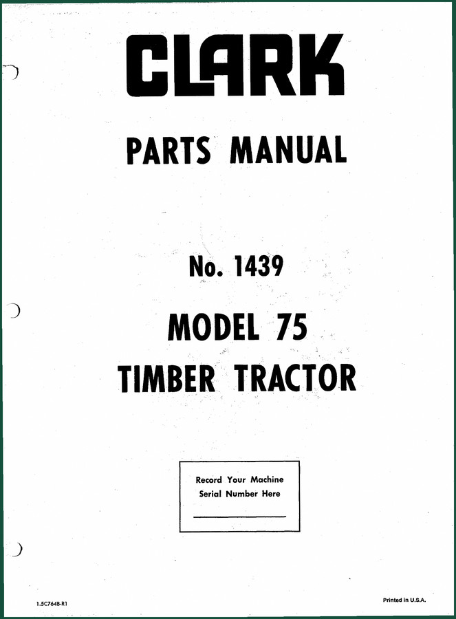 Clark-hurth 75 Parts Catalog – OEM Exploded Views & Indexing
