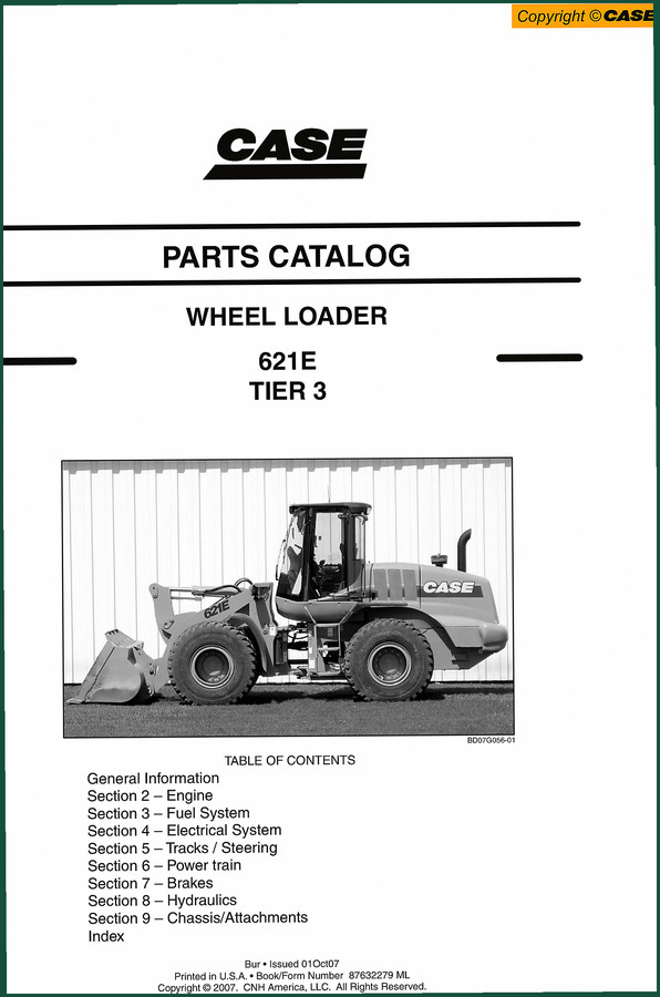 CNH America 621E 2007 Parts Catalog – OEM Parts Data