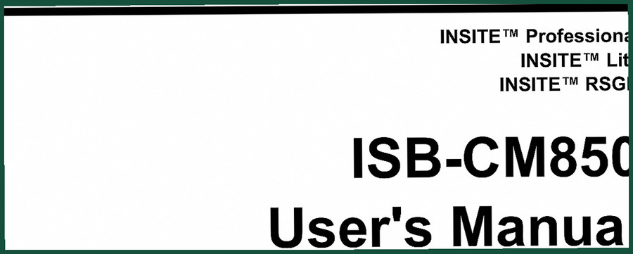 Cummins ISB-CM850 User Manual – OEM INSITE Software Guide