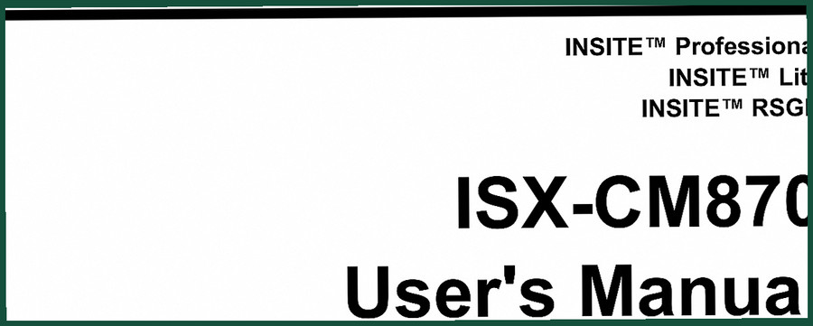 Cummins ISX-CM870 User Manual – INSITE Software Diagnostic Guide