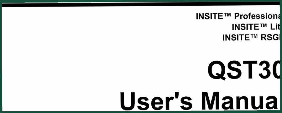 Cummins QST30 User Manual – Factory INSITE Software Guide