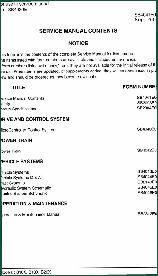 Daewoo B16X, B18X, B20X 2000 Service Manual – 460 Pages OEM Factory Data