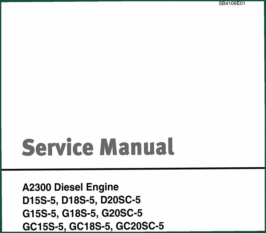 Daewoo D15S, D18S, G15S, G18S 1998 Service Manual – 649 Pages