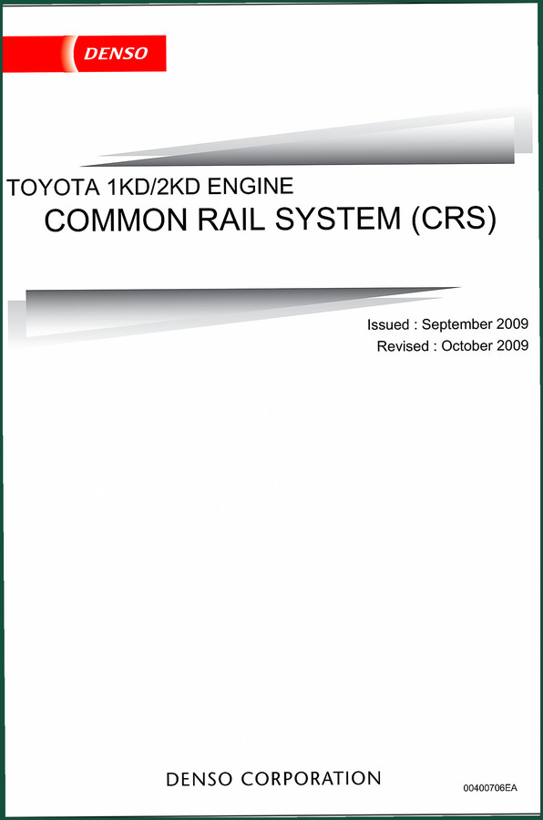 Denso LAND CRUISER PRADO 2009 Technical Manual – Factory Common Rail Specs