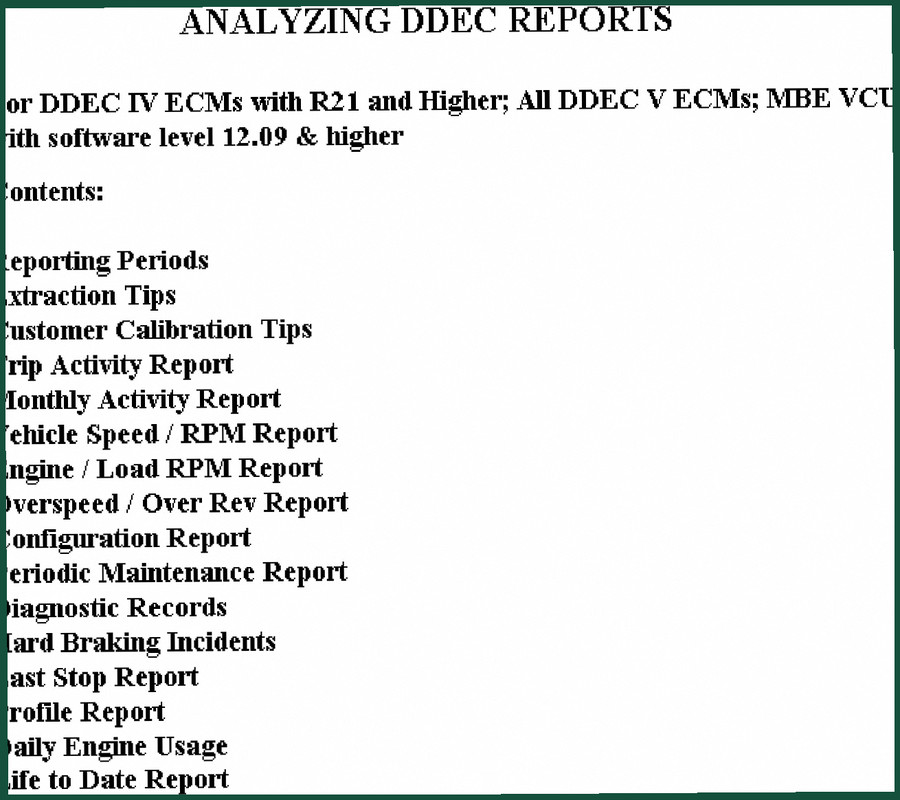 Detroit Diesel DDEC IV ECM Technical Manual – 31-Page Factory Data