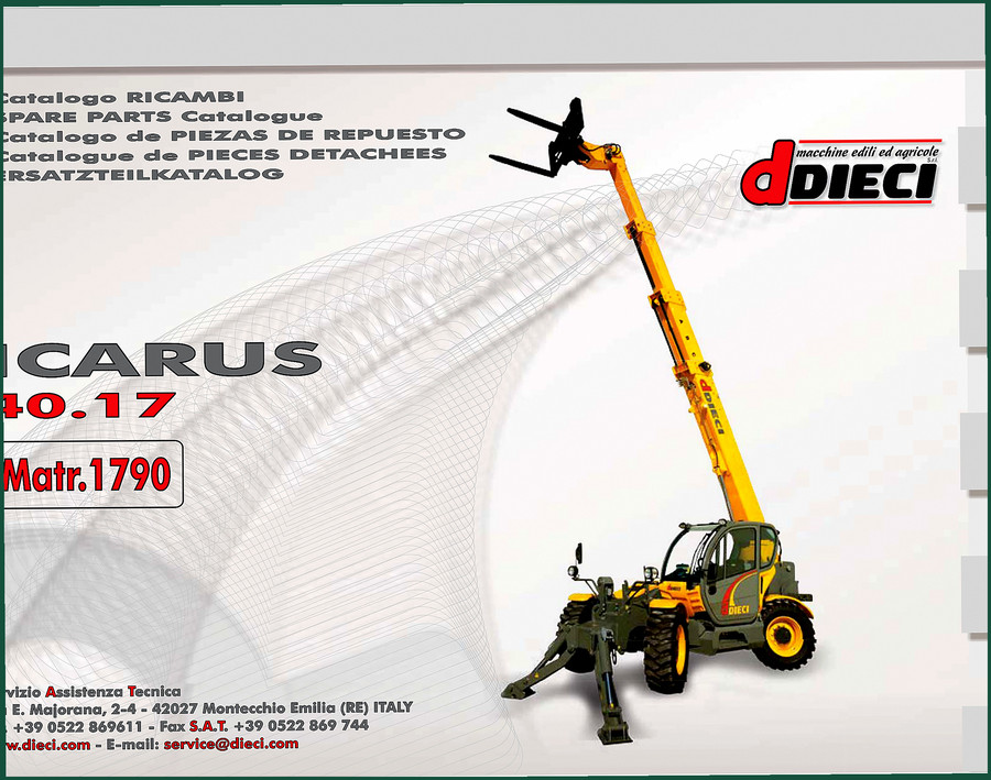 Dieci ICARUS 40.17 Parts Catalog – OEM Exploded Views