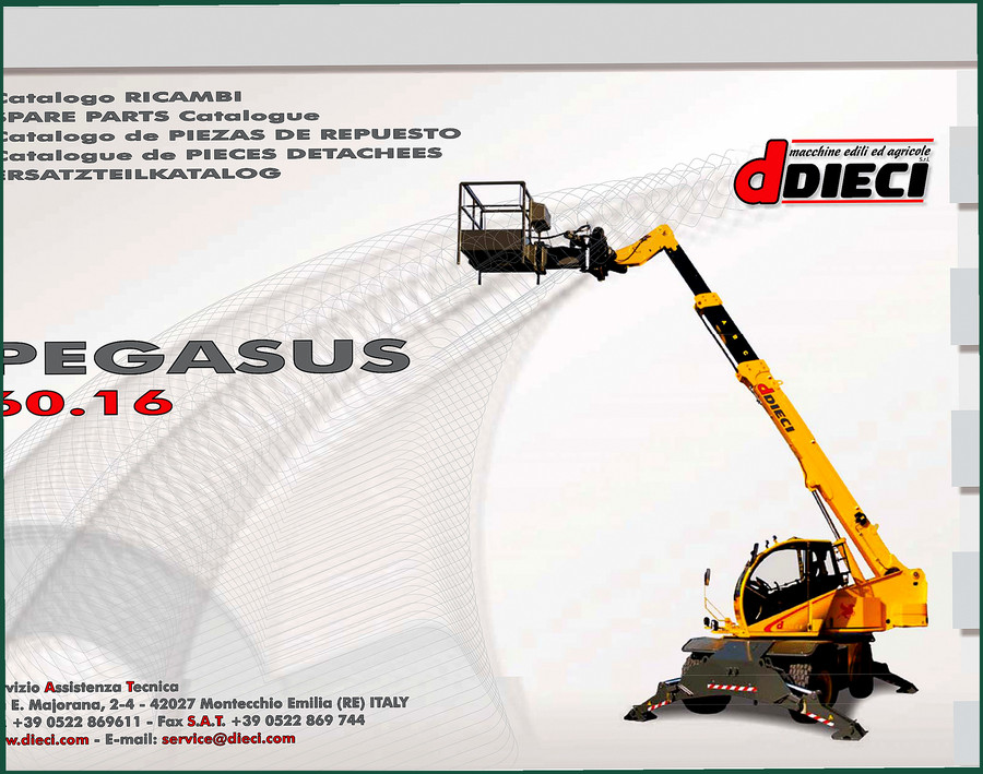 Dieci PEGASUS 60.16 Parts Catalog – 236 Pages OEM Parts Identification