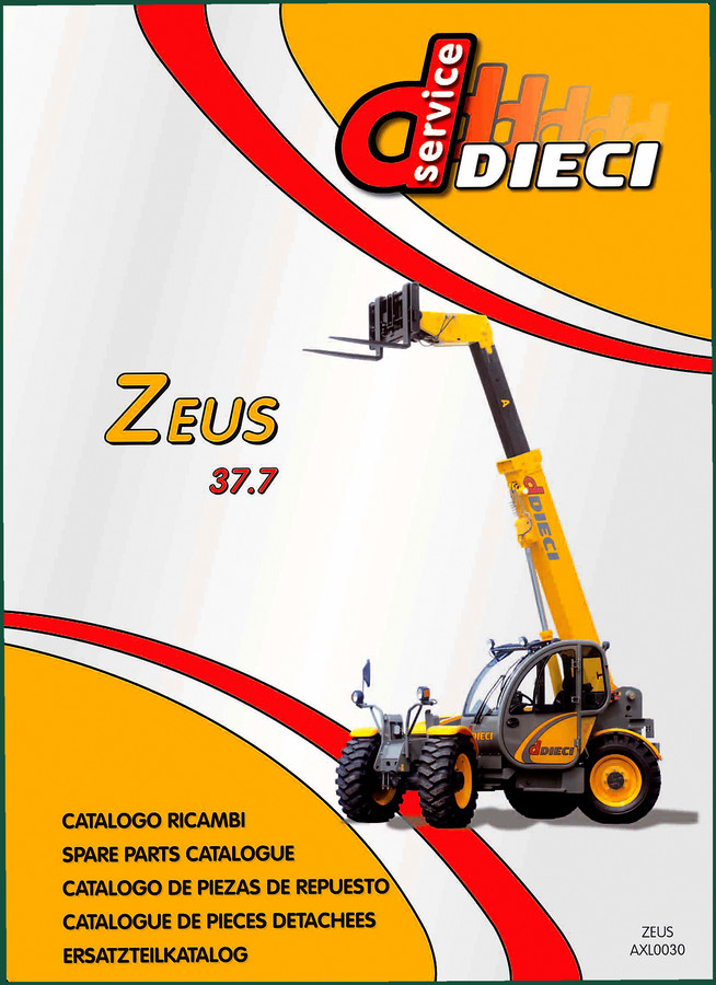 Dieci Zeus 37.7 Parts Catalog – OEM Exploded Views & Part Numbers