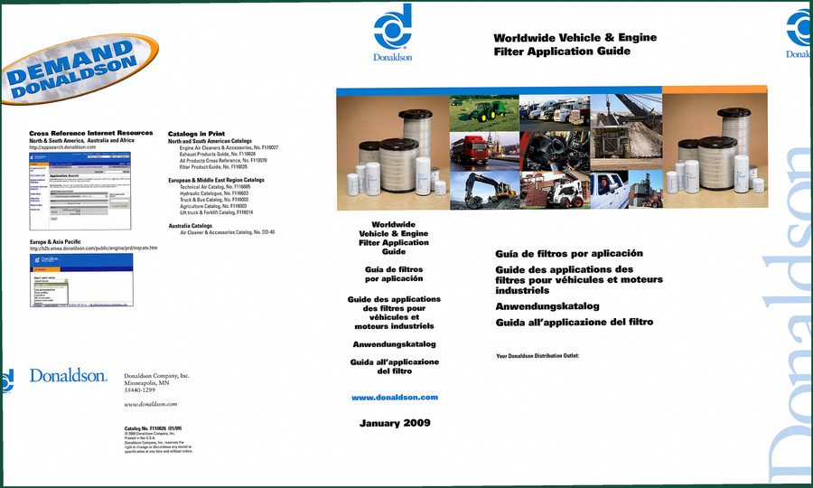 Donaldson Freightliner M2, Ford, Navistar, GM 2009 Technical Manual – 1857 Pages