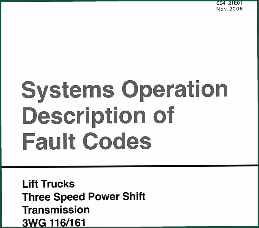 Doosan 3WG 116, 3WG 161 2006 Diagnostics Manual – OEM Specs