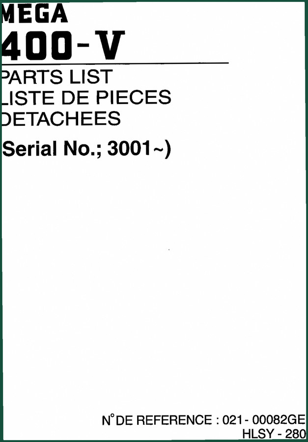 Doosan M400-V Parts Catalog – OEM Specs & 636 Pages