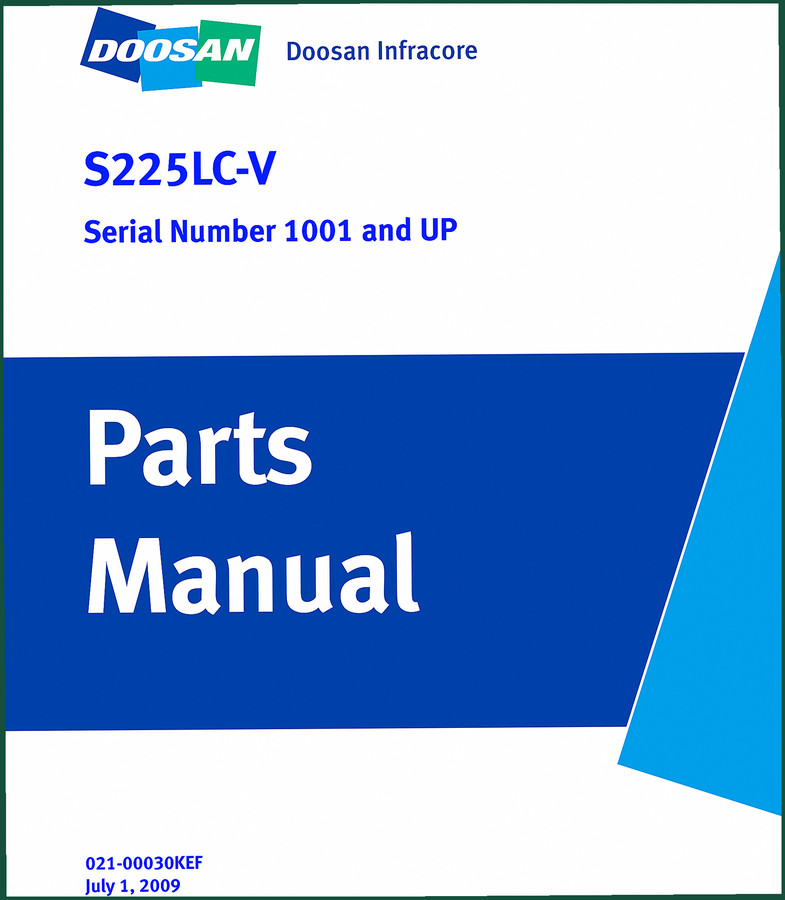 Doosan S225LC-V 2009 Parts Catalog – OEM Specs & Diagrams