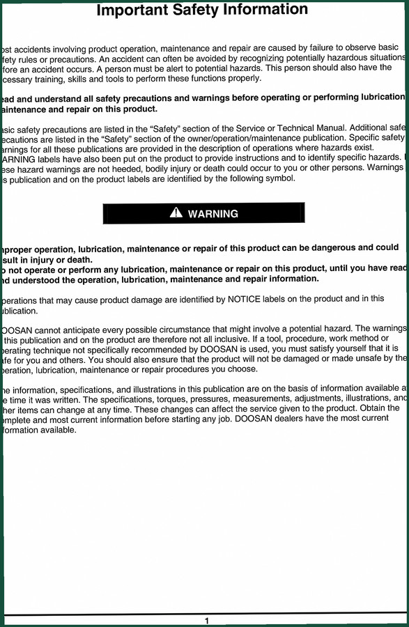 Doosan V2403 Service Manual – 149 Pages of Factory Specs