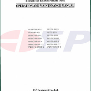 E-P Equipment CPCD40-RG24, CPCD45-RG24 2006 Operators Manual – OEM Specs