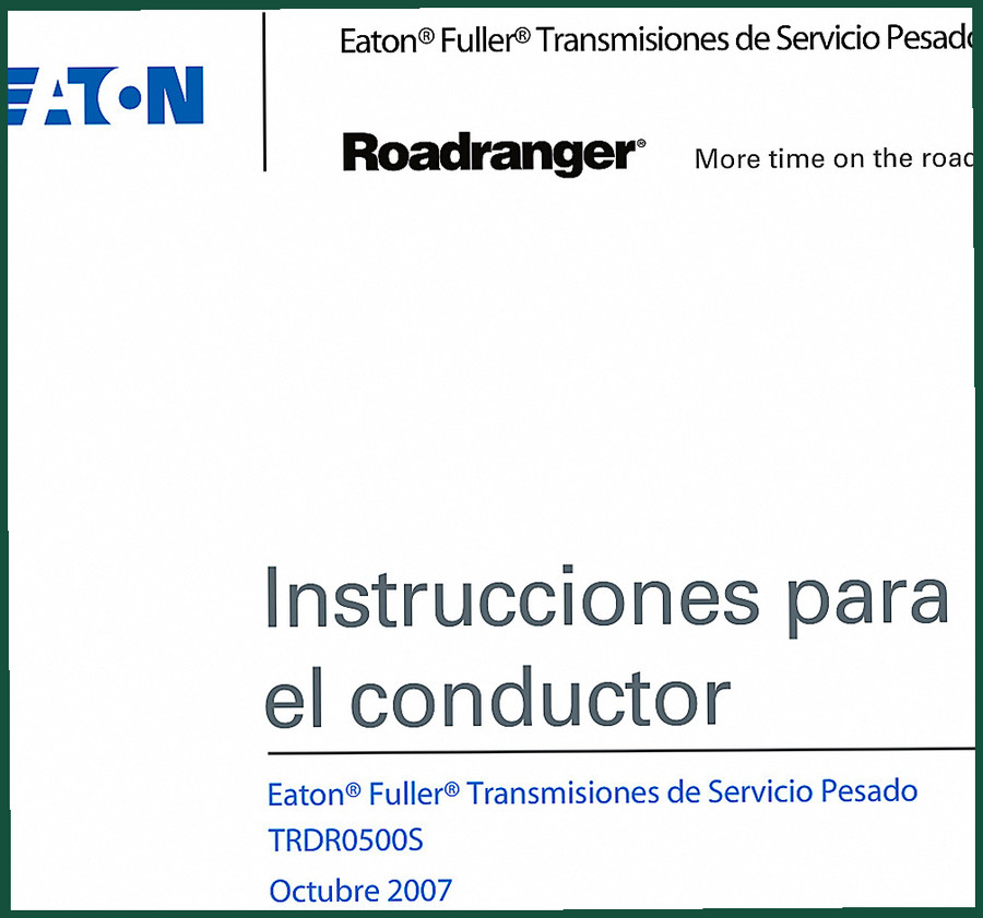 Eaton TRDR0500S 2007 Operators Manual – OEM Specs for Heavy-Duty Truck Transmissions