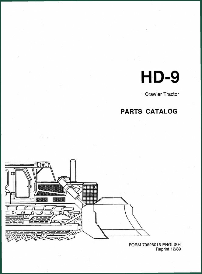 Fiatallis HD-9 1989 Parts Catalog: OEM Specs & Part Numbers