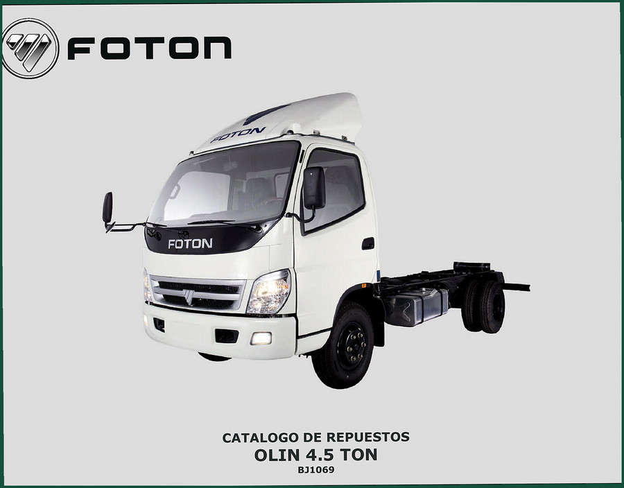 Foton OLIN 4.5 TON 2011 Parts Catalog – OEM Parts Identification
