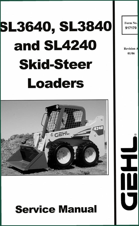 GEHL SL3640, SL3840, SL4240 2006 Service Manual – 164 Pages
