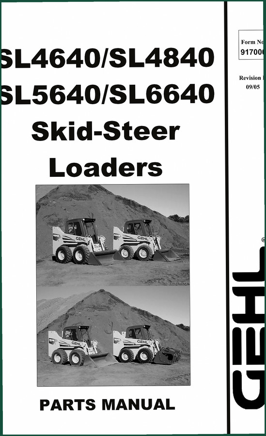 GEHL SL4640 SL4840 SL5640 SL6640 2005 Parts Catalog – 286 Pages