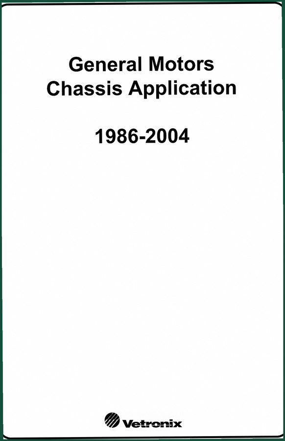 General Motors Chassis 2005 Diagnostics Manual | 375 Pages