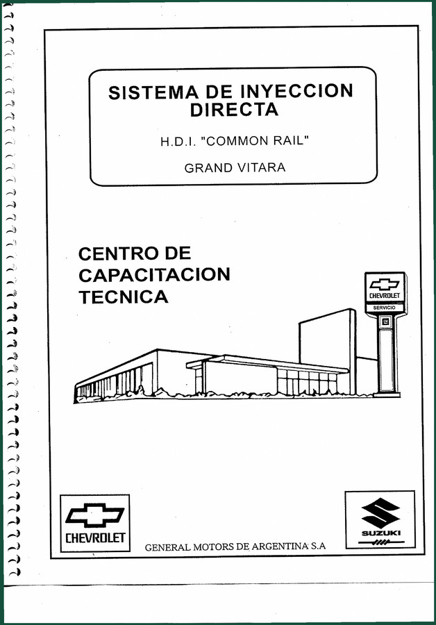 General Motors Grand Vitara Technical Manual – 126 Pages of Factory Specs