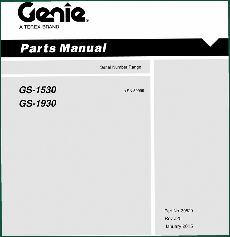 Genie GS-1530 GS-1930 GS-2032 GS-2632 GS-3032 2012 Training Manual