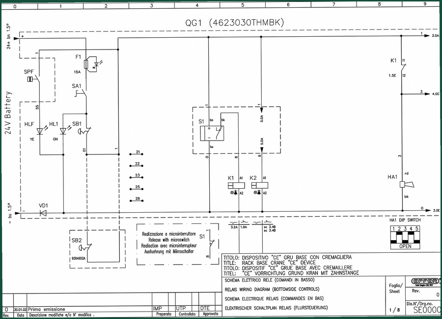 Genie QG1 Electrical Schematic – 104-Page OEM Wiring Data