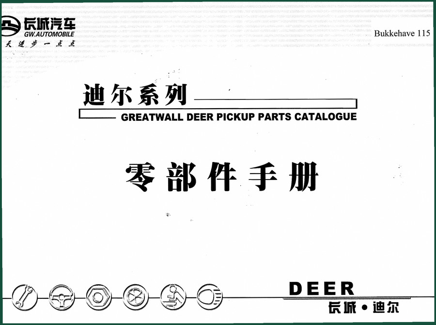 Greatwall DEER Parts Catalog – 666 Pages OEM Exploded Views