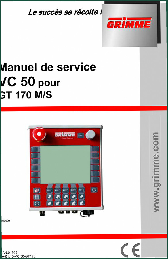 Grimme VC 50, GT 170 M/S OEM Service Manual – 162 Pages