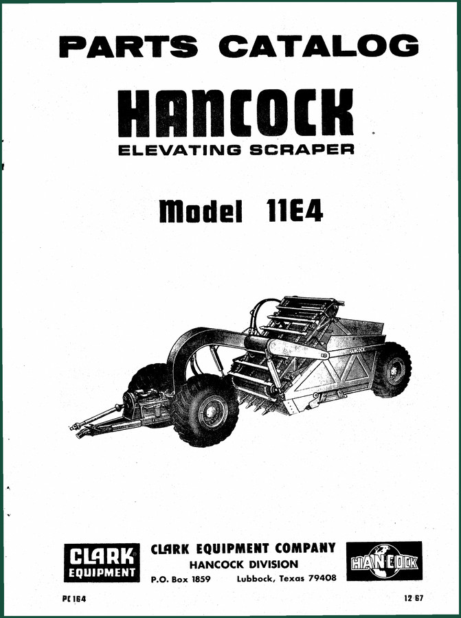 Hancock 11E4 1967 Parts Catalog – OEM Exploded Views & Part Numbers