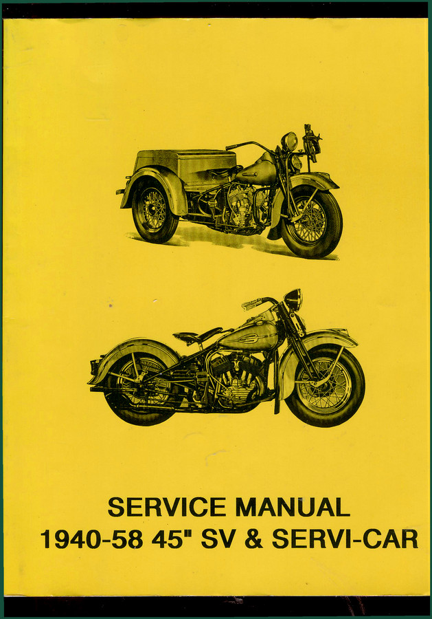 Harley Davidson SV Service Manual – 82 Pages of Factory Repair Data
