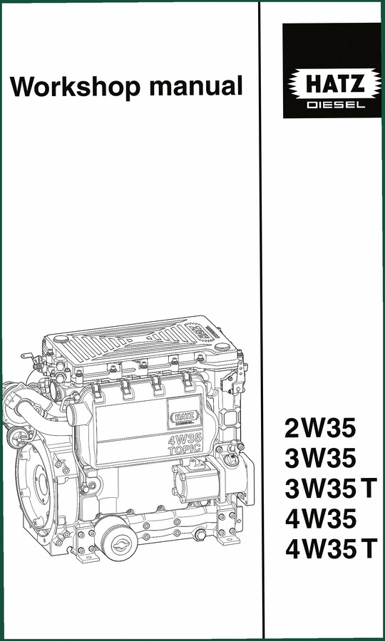 HATZ 2W35, 3W35, 3W35T, 4W35, 4W35T Workshop Manual – 72 Pages OEM