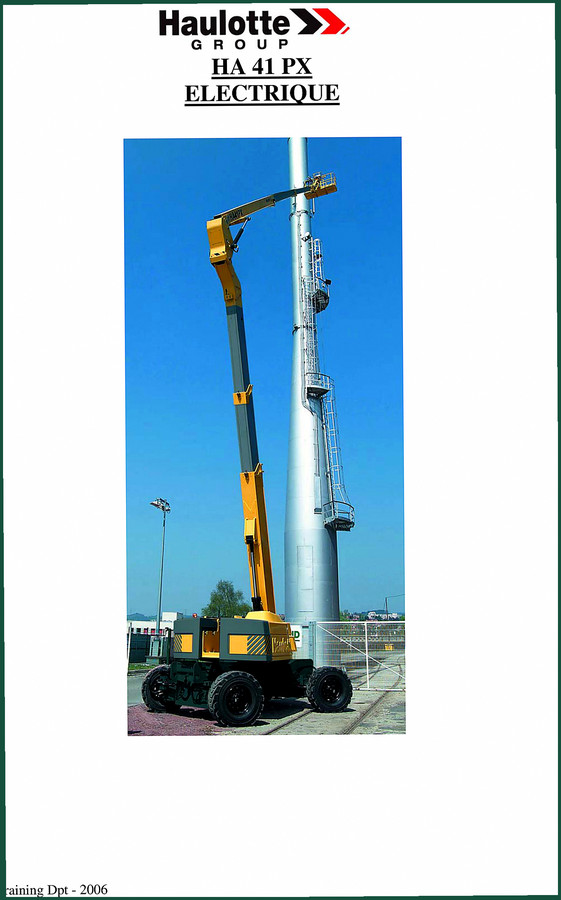 Haulotte HA 41 PX 2006 Training Manual – Factory Electrical Diagnostics