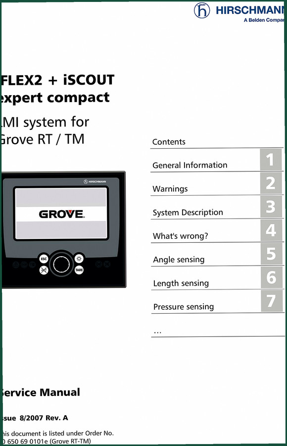 Hirschmann iFLEX2, iSCOUT 2007 Service Manual – Grove Crane LMI