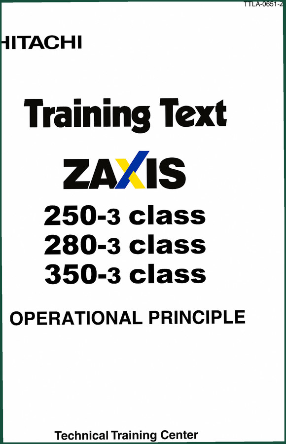 Fiat Hitachi 250-3, 280-3, 350-3 Training Manual – 384 Pages