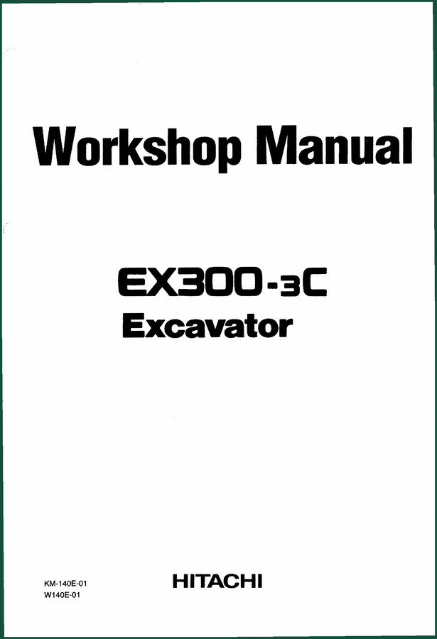 Fiat Hitachi EX300-3C Workshop Manual – Factory Service Documentation