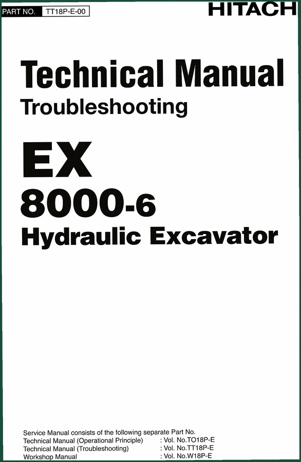 Fiat Hitachi EX8000-6 Troubleshooting Manual – 341 Pages | AutoFix Global