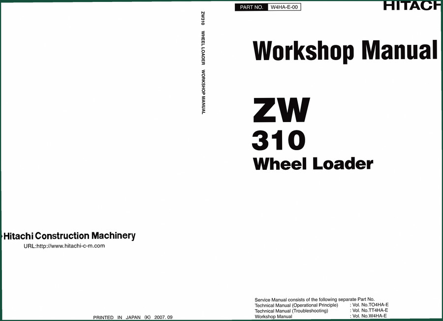 Fiat Hitachi ZW310, ZW310-A Parts Catalog – Factory OEM 230 Pages